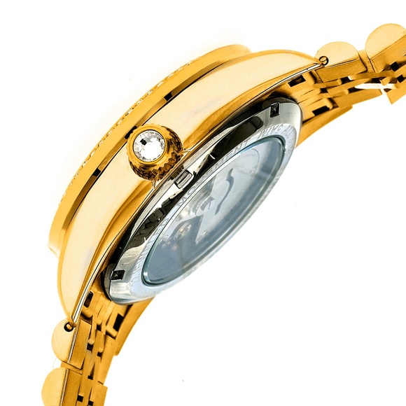 NWT Women\'s all Gold Automatic Bracelet Watch main image 4